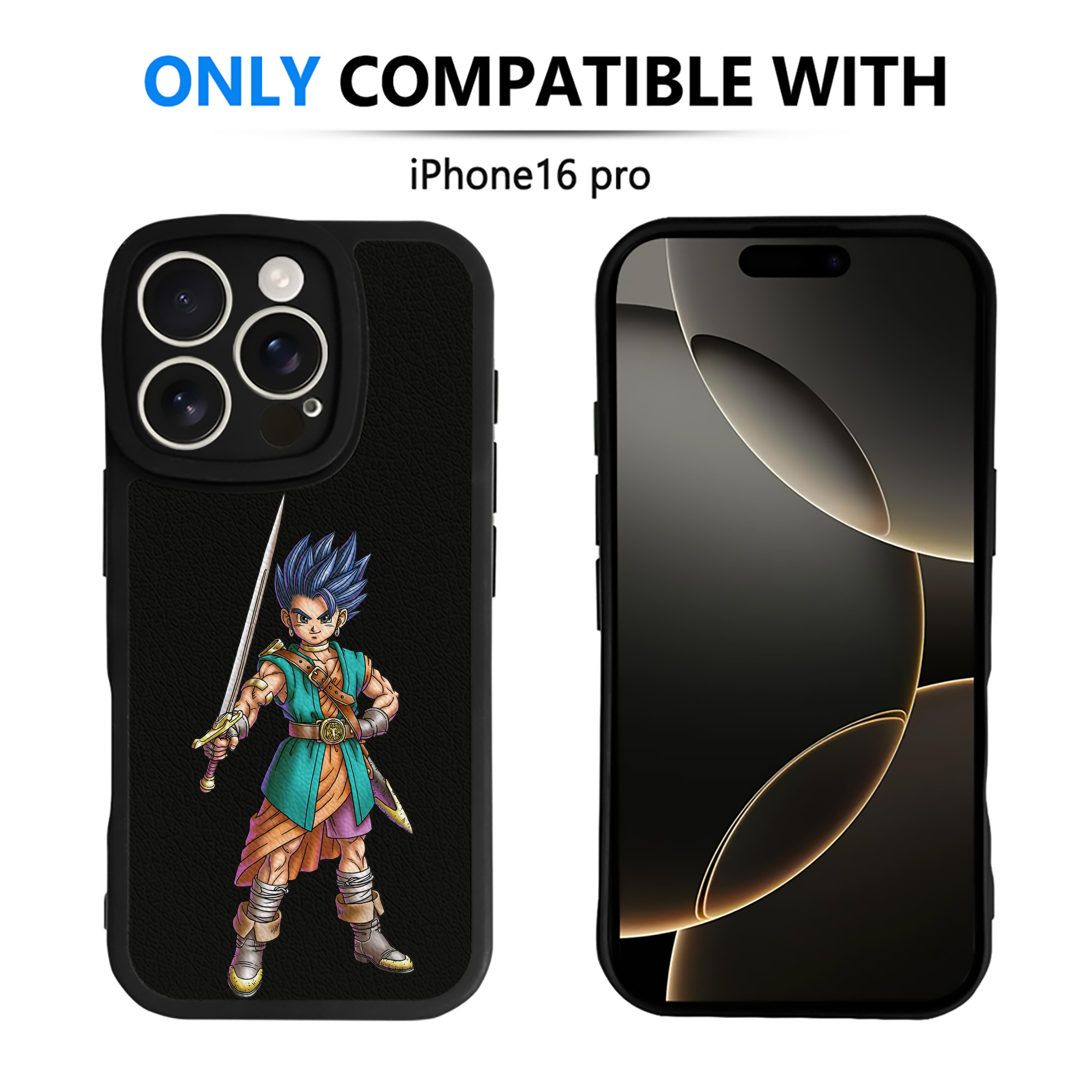 （画像用） ドラゴンクエスト Doragon Kuesuto Dragon Quest 【iPhone 16シリーズ対応】シリコンスマホケース（レザー調） 材質：シリコン